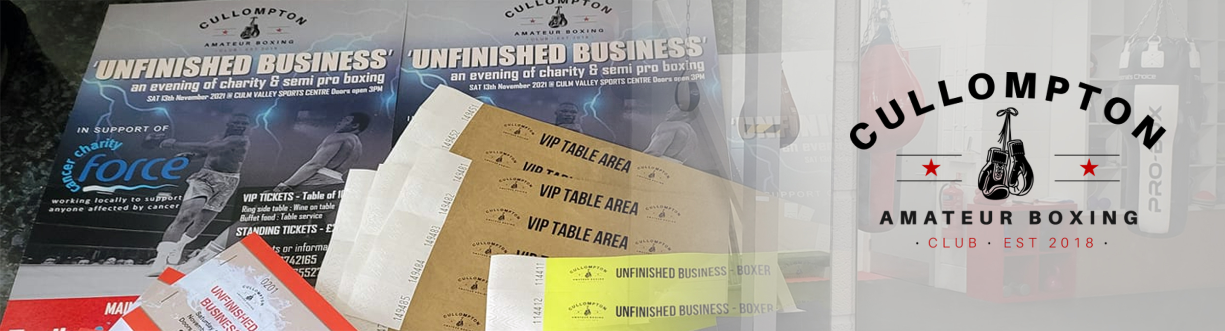 Unfinished Business – Charity Boxing Events
